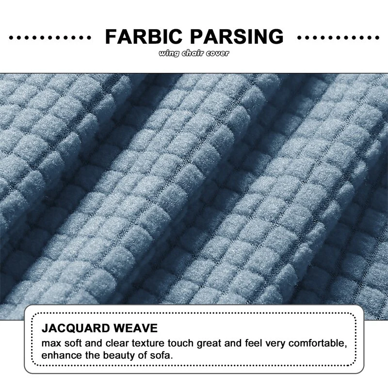 Polar Fleece 5 Seater Recliner Chair Covers Stretch Spandex Sectional Sofa Slipcovers Non Slip Armchair Covers - Image 6