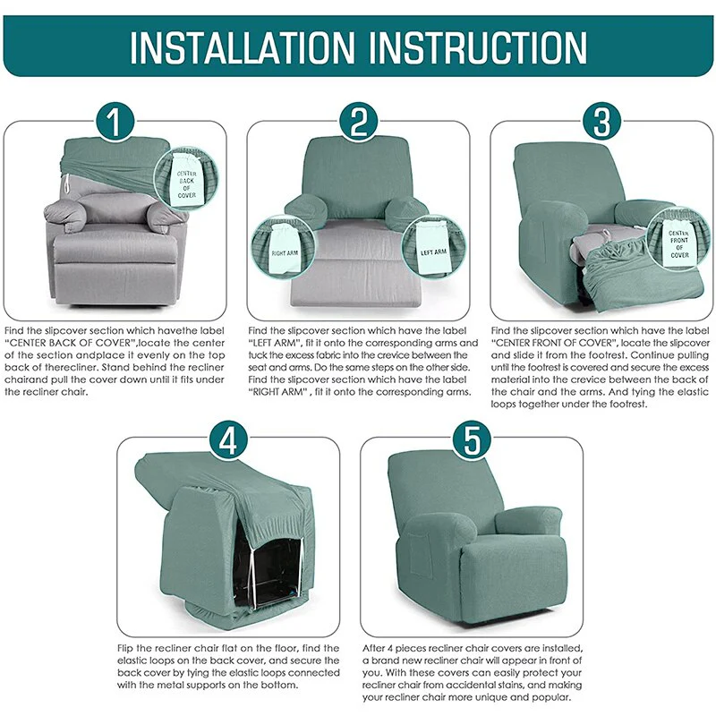 Polar Fleece Recliner Sofa Covers Elastic Relax Armchair Cover Sofa Covers for Living Room Lazy Boy Recliner Cover for Home Hotel - Image 6