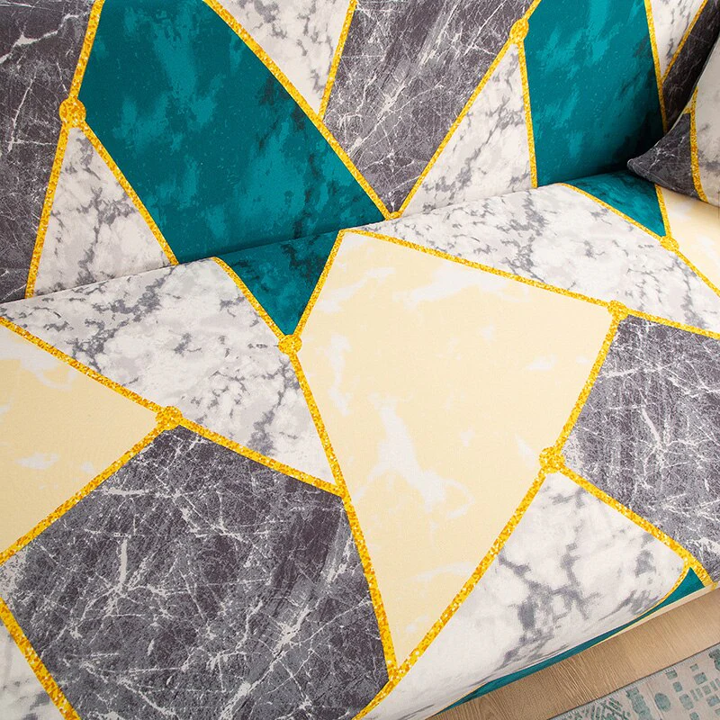 Printed L Shape Sofa Covers for Living Room L Shaped Sofa Protector Anti-dust Elastic Stretch Covers for Corner Sofa Cover - Image 6