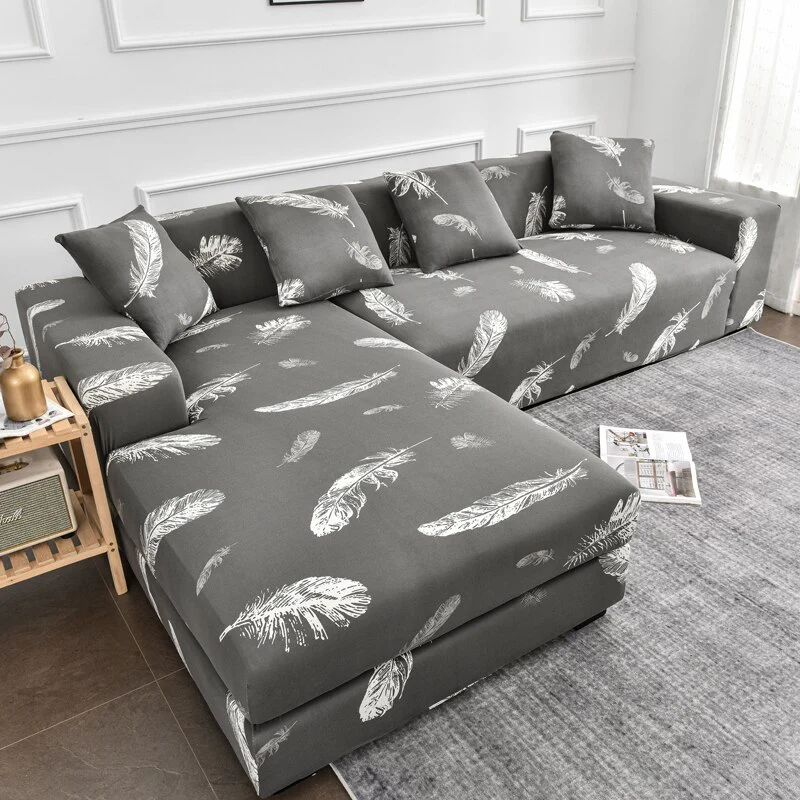 Printed L Shape Sofa Covers for Living Room Sofa Protector Anti-dust Elastic Stretch Covers for Corner Sofa Cover - Image 25