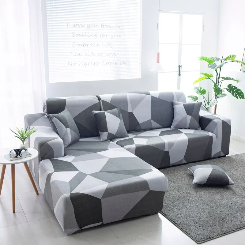Printed L Shape Sofa Covers for Living Room Sofa Protector Anti-dust Elastic Stretch Covers for Corner Sofa Cover - Image 30