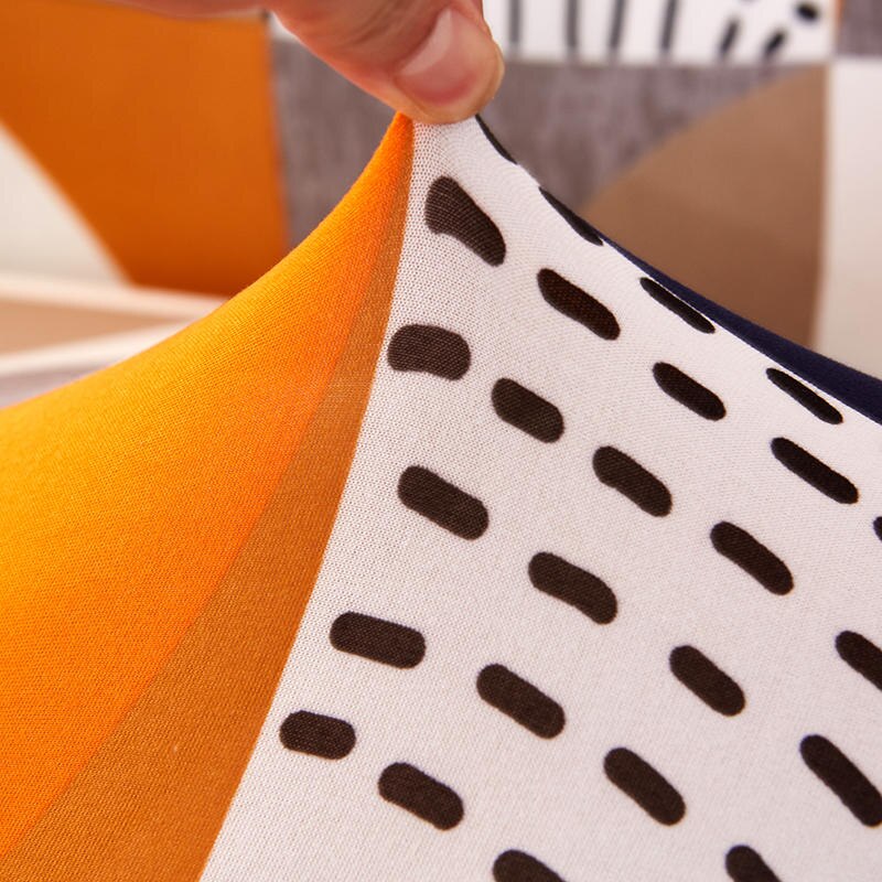 Printed Sofa Slipcover Square Pattern Couch Cover Elastic Sofa Cover for Corner Sofa Pets Chaselong Protector L shape Anti-dust Removeble - Image 6