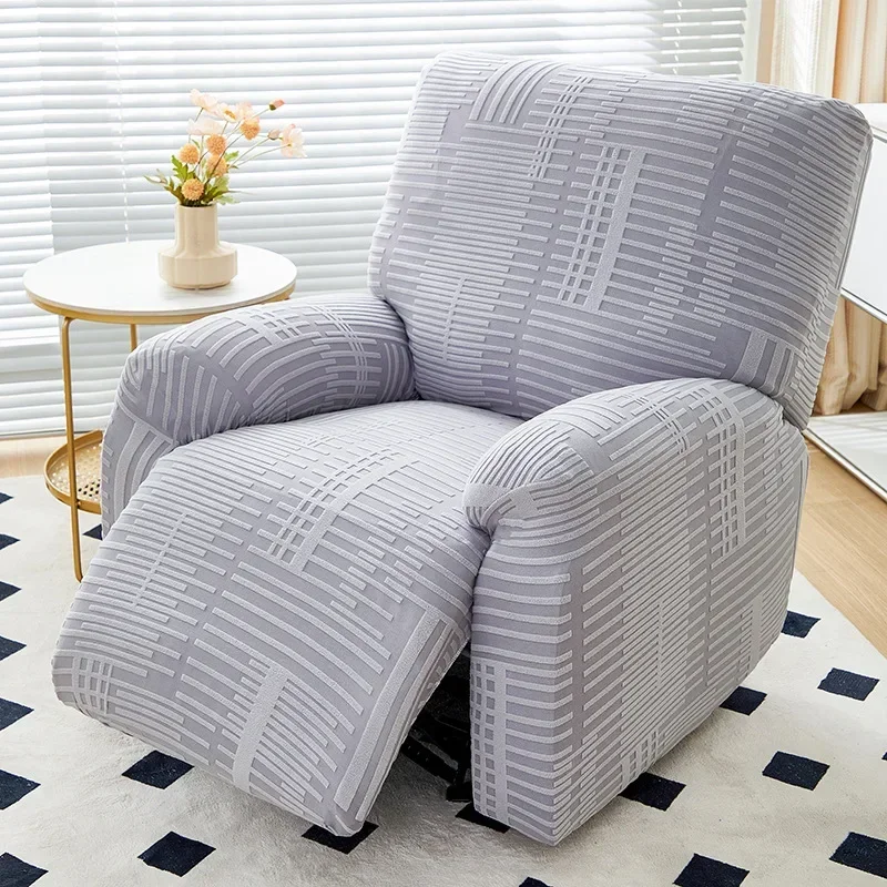 Recliner Sofa Cover for Living Room 4 Pieces Reclining Chair Cover Jacquard Armchair Covers Stretch Couch Slipcovers - Image 10
