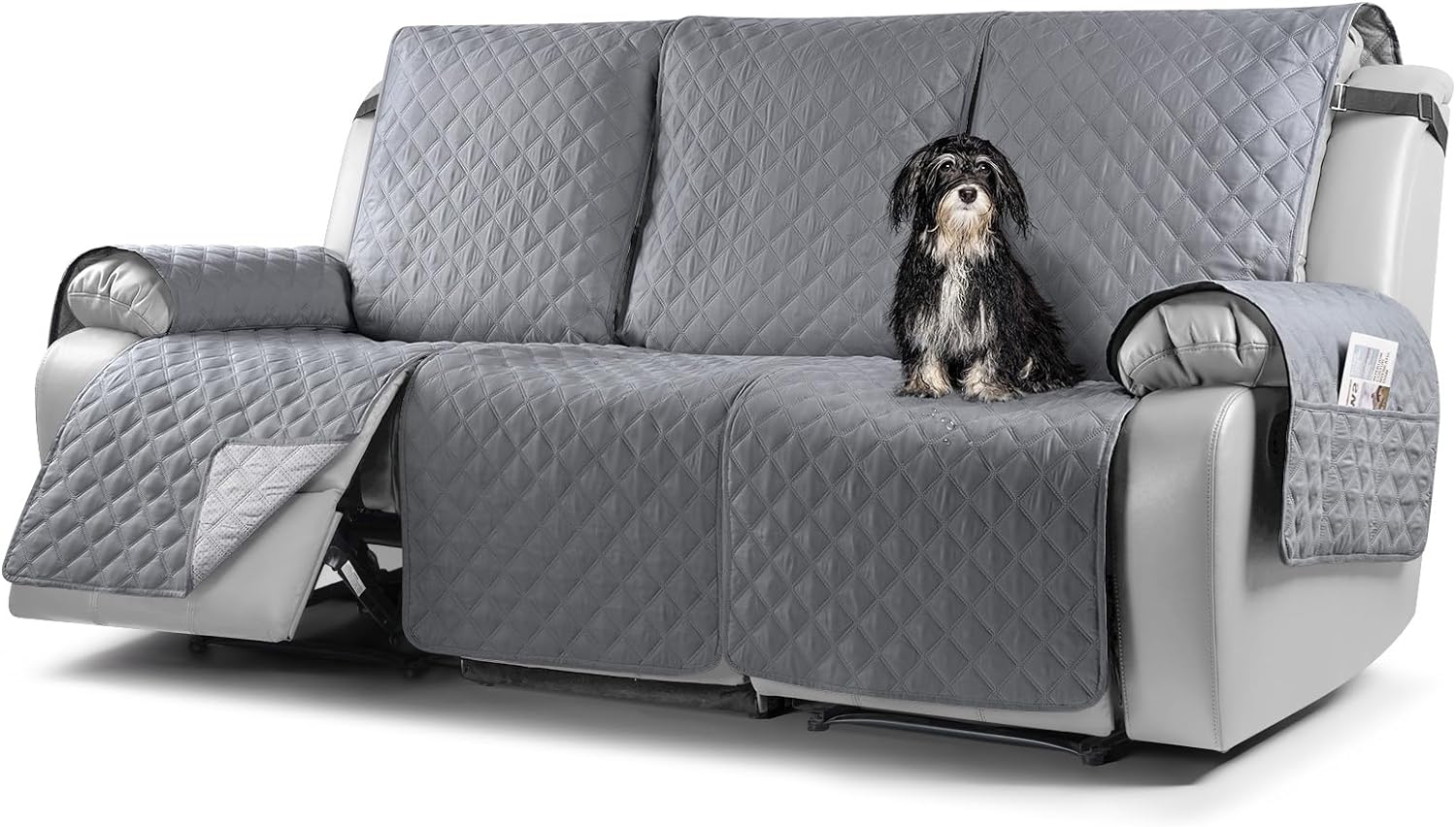 Recliner Sofa Covers Sofa Cover Waterproof Protector Chair Covers For Armchairs With Side Pocket - Image 10