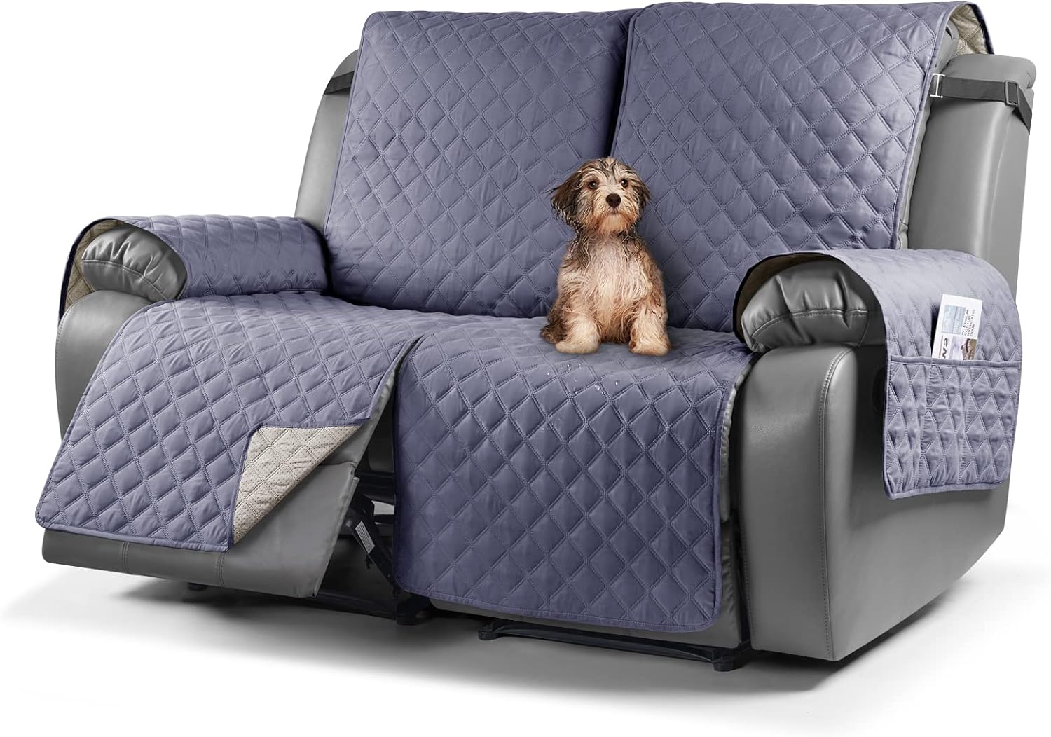 Recliner Sofa Covers Sofa Cover Waterproof Protector Chair Covers For Armchairs With Side Pocket - Image 14