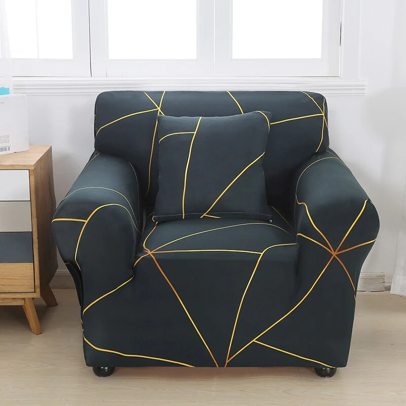 Single Sofa Chair Slipcovers Armchair Decoration 1 2 3 4 Seater Elastic Spandex Sofa Cover Stretch Floral Printed Elastic Sofa Cover L-Style Covers - Image 12