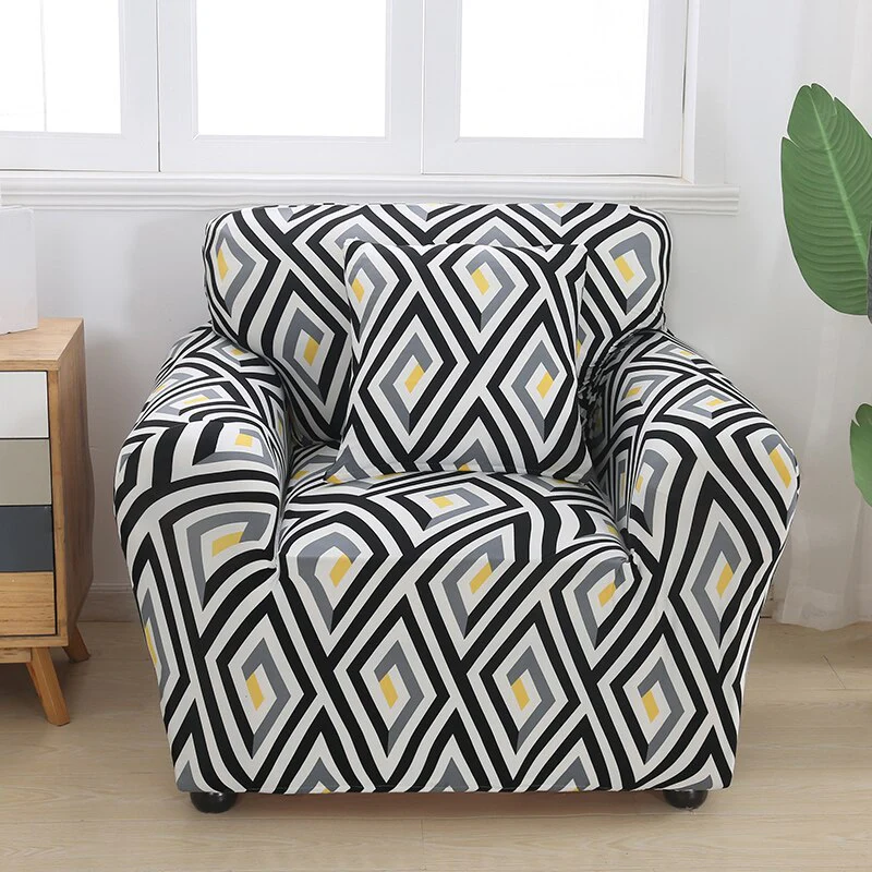 Single Sofa Chair Slipcovers Armchair Decoration 1 2 3 4 Seater Elastic Spandex Sofa Cover Stretch Floral Printed Elastic Sofa Cover L-Style Covers - Image 13
