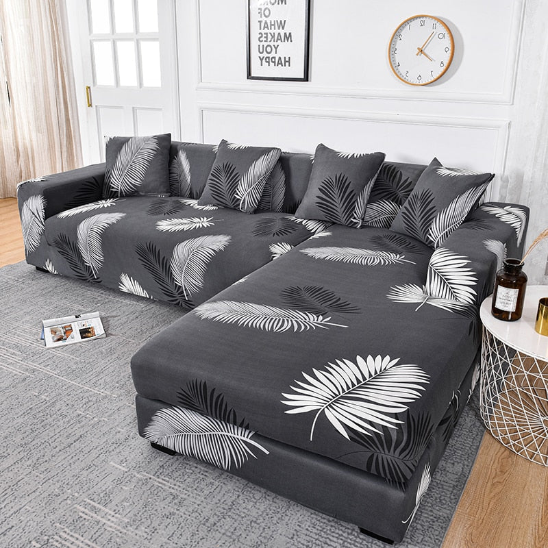 Sofa Cover Elastic Couch Cover Sectional Chair Cover Sofa Cover Corner L-shape Sofa Cover 1/2/3/4-seater Cover Corner L Shaped Slipcover - Image 11