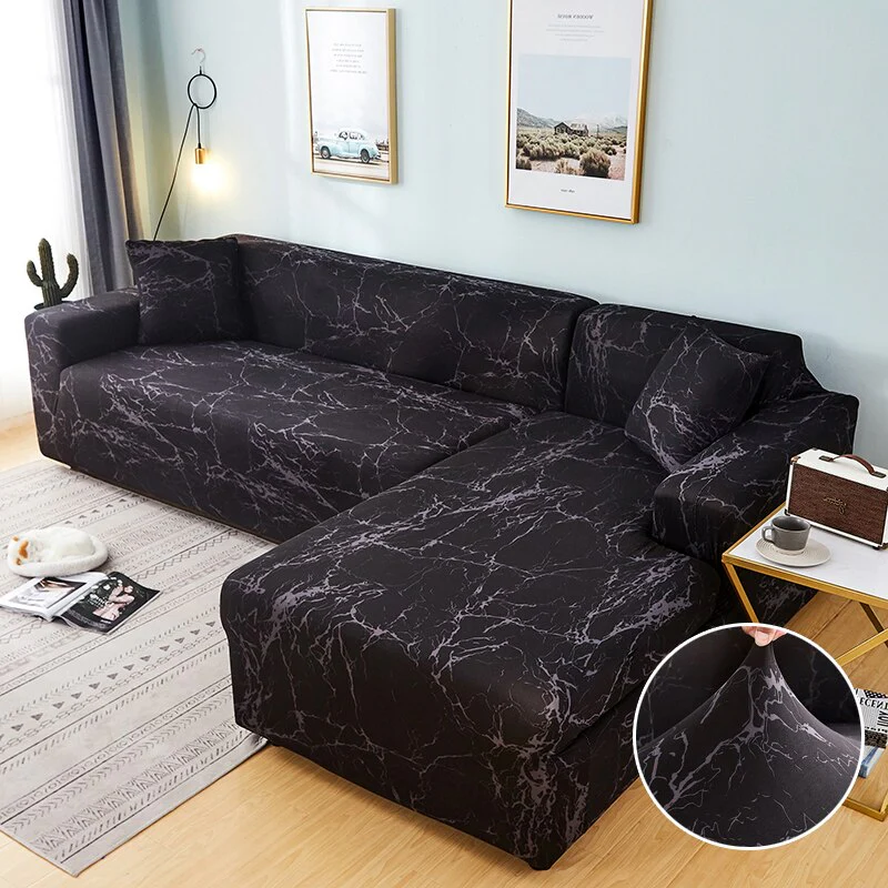 Sofa Cover Elastic Couch Cover Sectional Chair Cover Sofa Cover Corner L-shape Sofa Cover 1/2/3/4-seater Cover Corner L Shaped Slipcover - Image 14