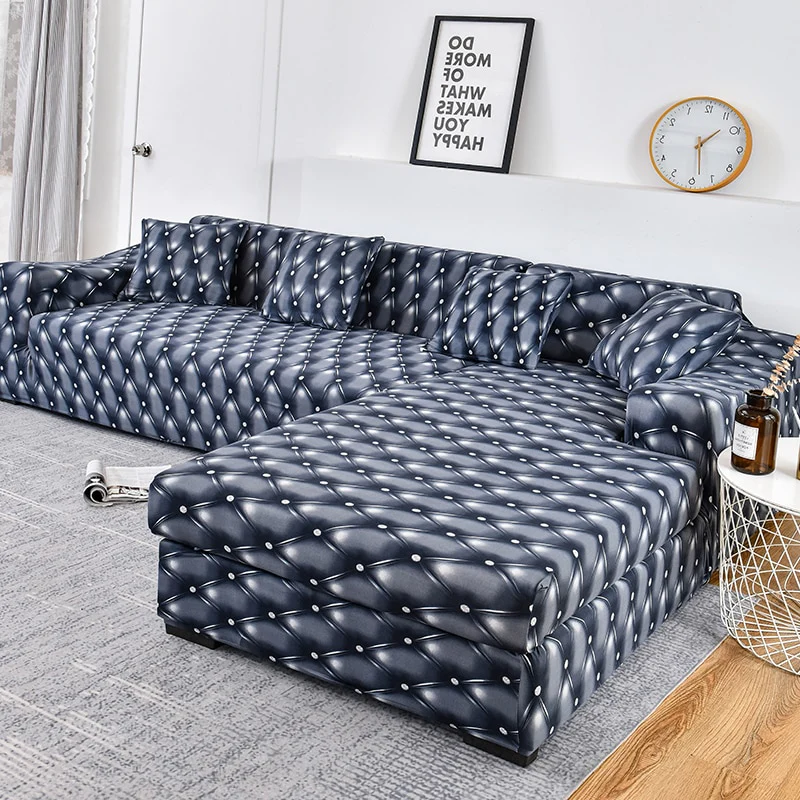 Sofa Cover Elastic Couch Cover Sectional Chair Cover Sofa Cover Corner L-shape Sofa Cover 1/2/3/4-seater Cover Corner L Shaped Slipcover - Image 16
