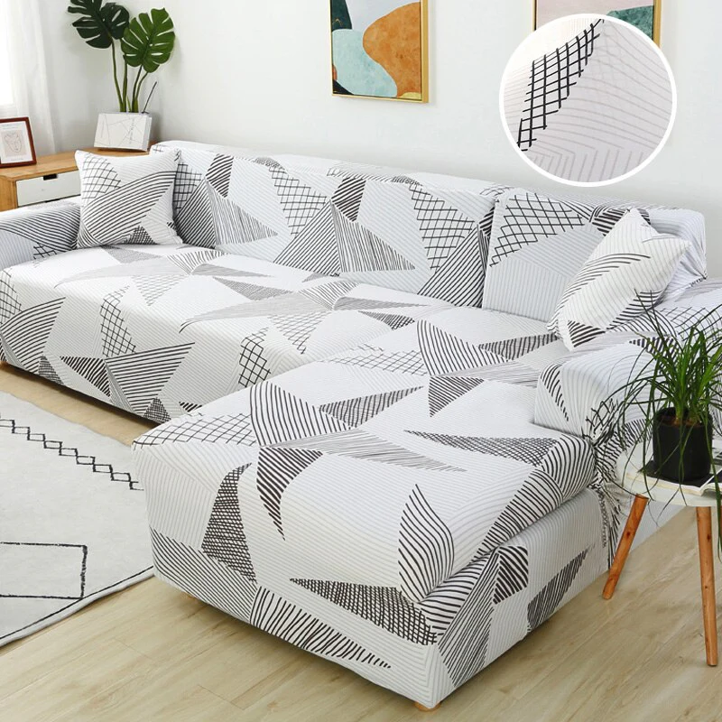 Sofa Cover Elastic Couch Cover Sectional Chair Cover Sofa Cover Corner L-shape Sofa Cover 1/2/3/4-seater Cover Corner L Shaped Slipcover - Image 20