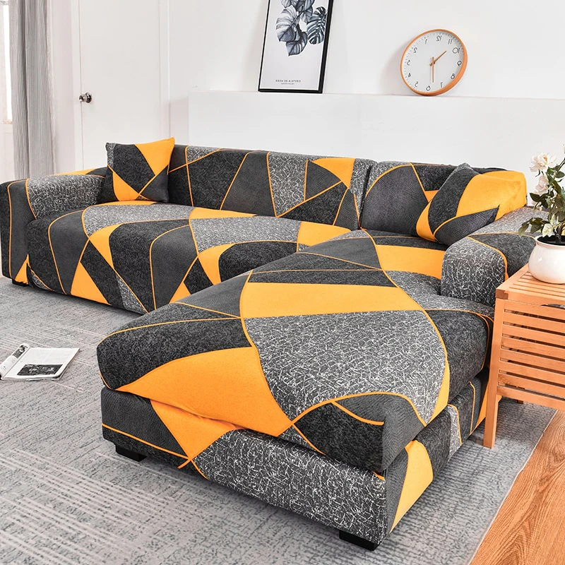 Sofa Cover Elastic Couch Cover Sectional Chair Cover Sofa Cover Corner L-shape Sofa Cover 1/2/3/4-seater Cover Corner L Shaped Slipcover - Image 22