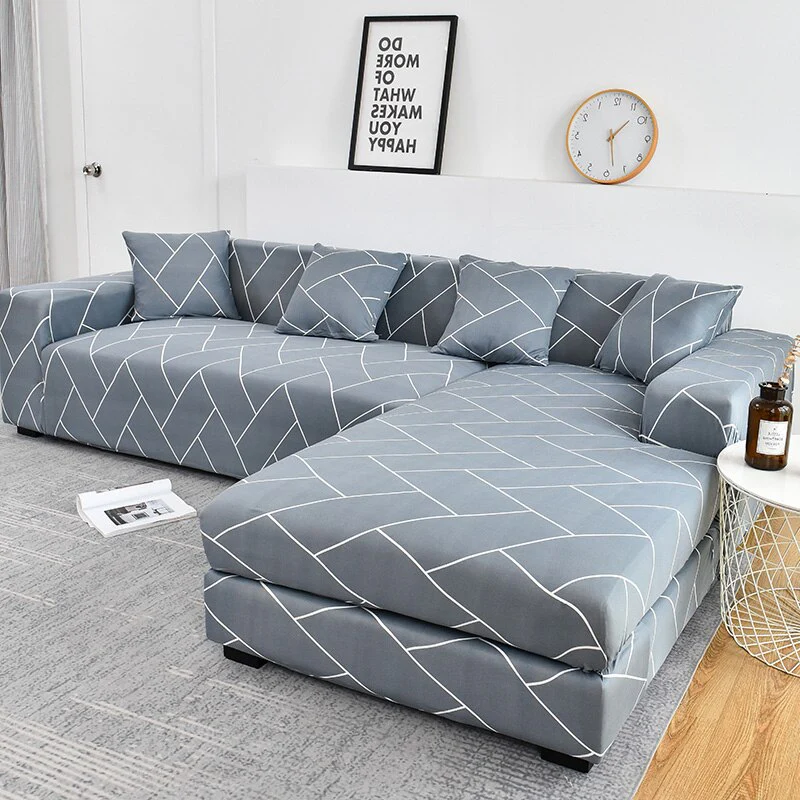 Sofa Cover Elastic Couch Cover Sectional Chair Cover Sofa Cover Corner L-shape Sofa Cover 1/2/3/4-seater Cover Corner L Shaped Slipcover - Image 25