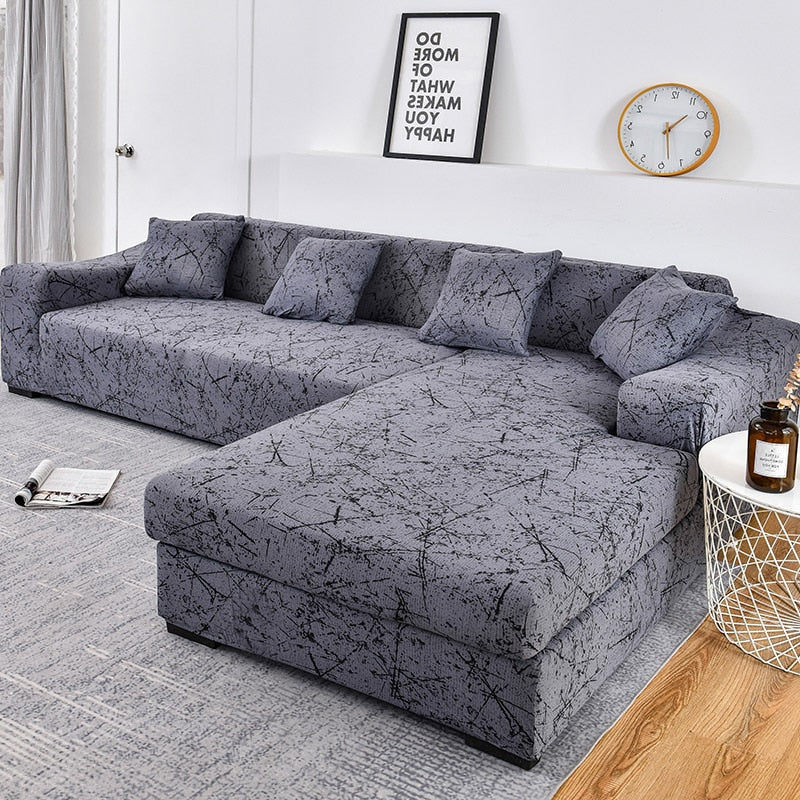 Sofa Cover Elastic Couch Cover Sectional Chair Cover Sofa Cover Corner L-shape Sofa Cover 1/2/3/4-seater Cover Corner L Shaped Slipcover - Image 7