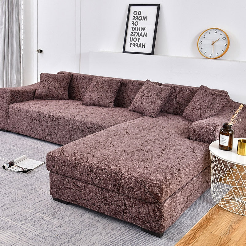 Sofa Cover Elastic Couch Cover Sectional Chair Cover Sofa Cover Corner L-shape Sofa Cover 1/2/3/4-seater Cover Corner L Shaped Slipcover - Image 8