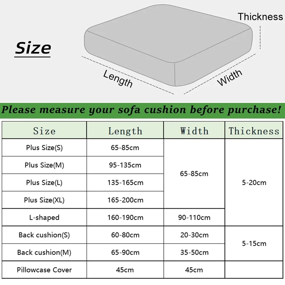 Sofa Cushion Covers Plain Elastic Waterproof Sofa Seat Covers Delicate Jacquard Sofa Cushion Cover - Image 3