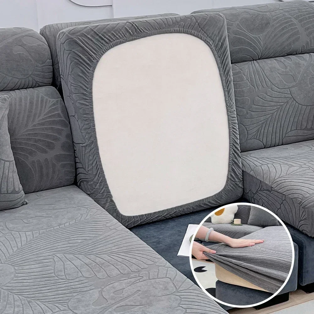 Sofa Cushion Covers Plain Elastic Waterproof Sofa Seat Covers Delicate Jacquard Sofa Cushion Cover - Image 5