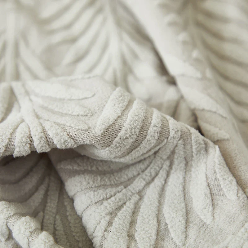 Solid Color Jacquard Fabric 1/2/3/4 Seat Full Coverage Sofa Covers Dustproof Universal Cover L Shape Sofa Cover - Image 6