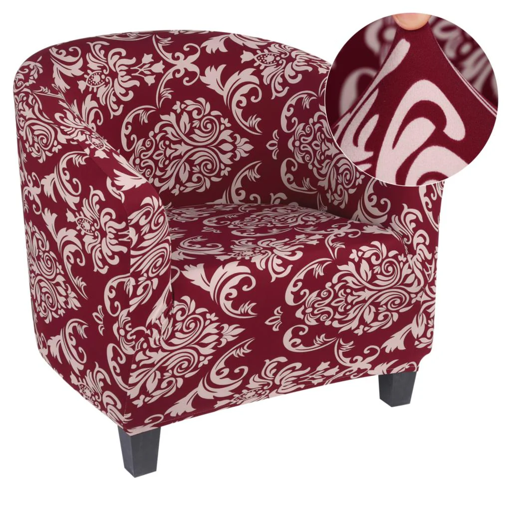 Spring Printed Elastic Tub Chair Cover Couch Tub Club Chair Cover Stretch Sofa Slipcover Furniture Single Seater Couch Banquet Armchair Cover - Image 17