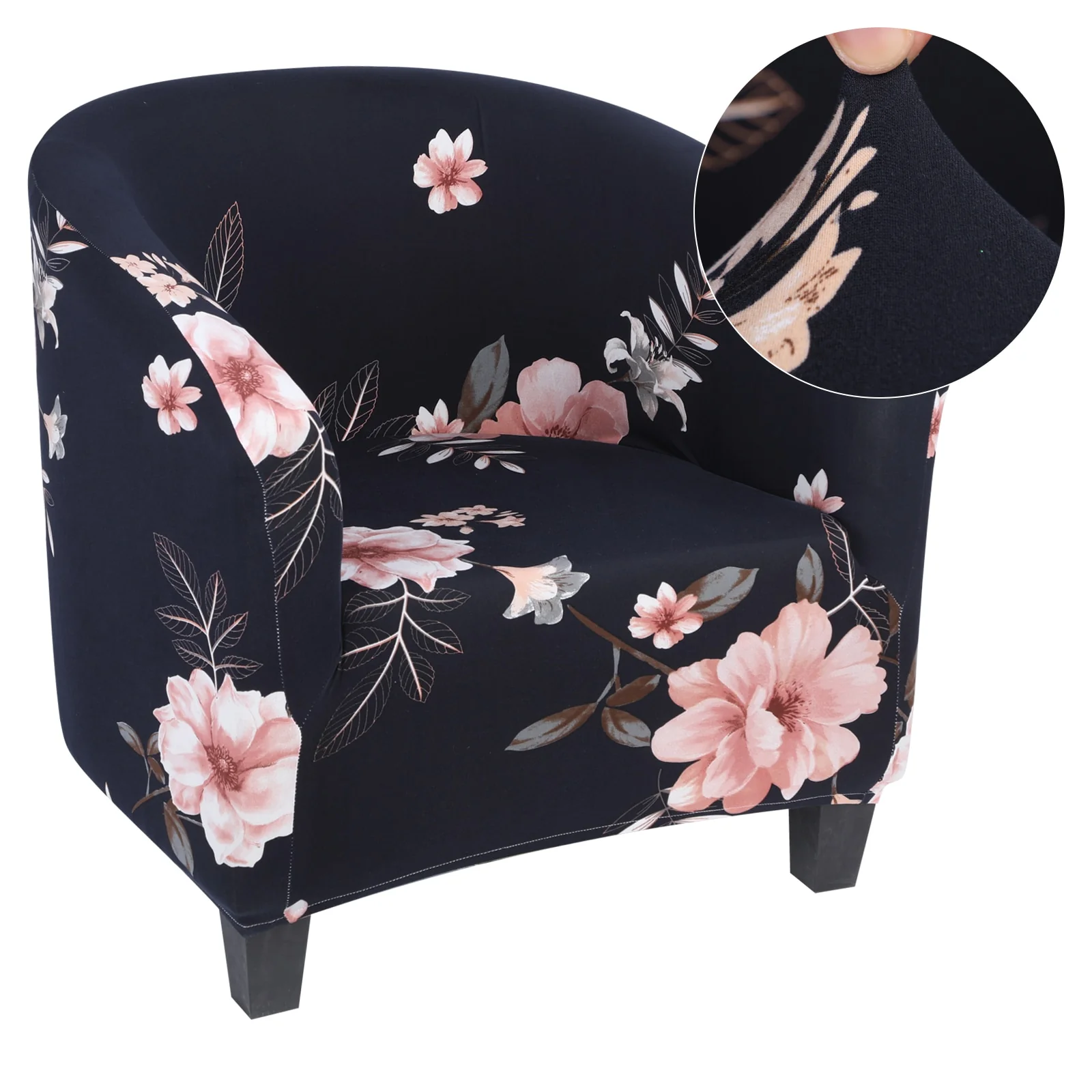 Spring Printed Elastic Tub Chair Cover Couch Tub Club Chair Cover Stretch Sofa Slipcover Furniture Single Seater Couch Banquet Armchair Cover - Image 19