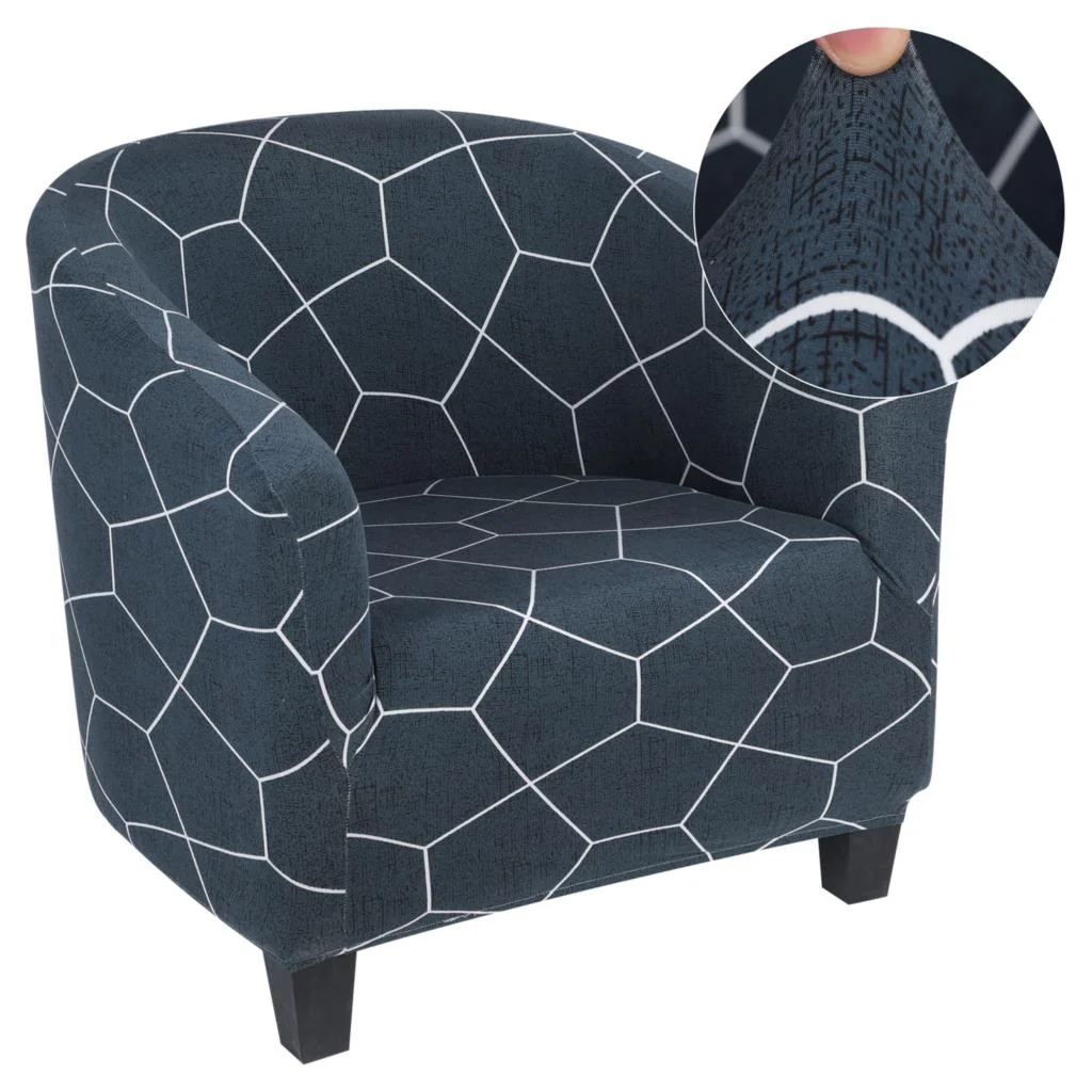 Spring Printed Elastic Tub Chair Cover Couch Tub Club Chair Cover Stretch Sofa Slipcover Furniture Single Seater Couch Banquet Armchair Cover - Image 24