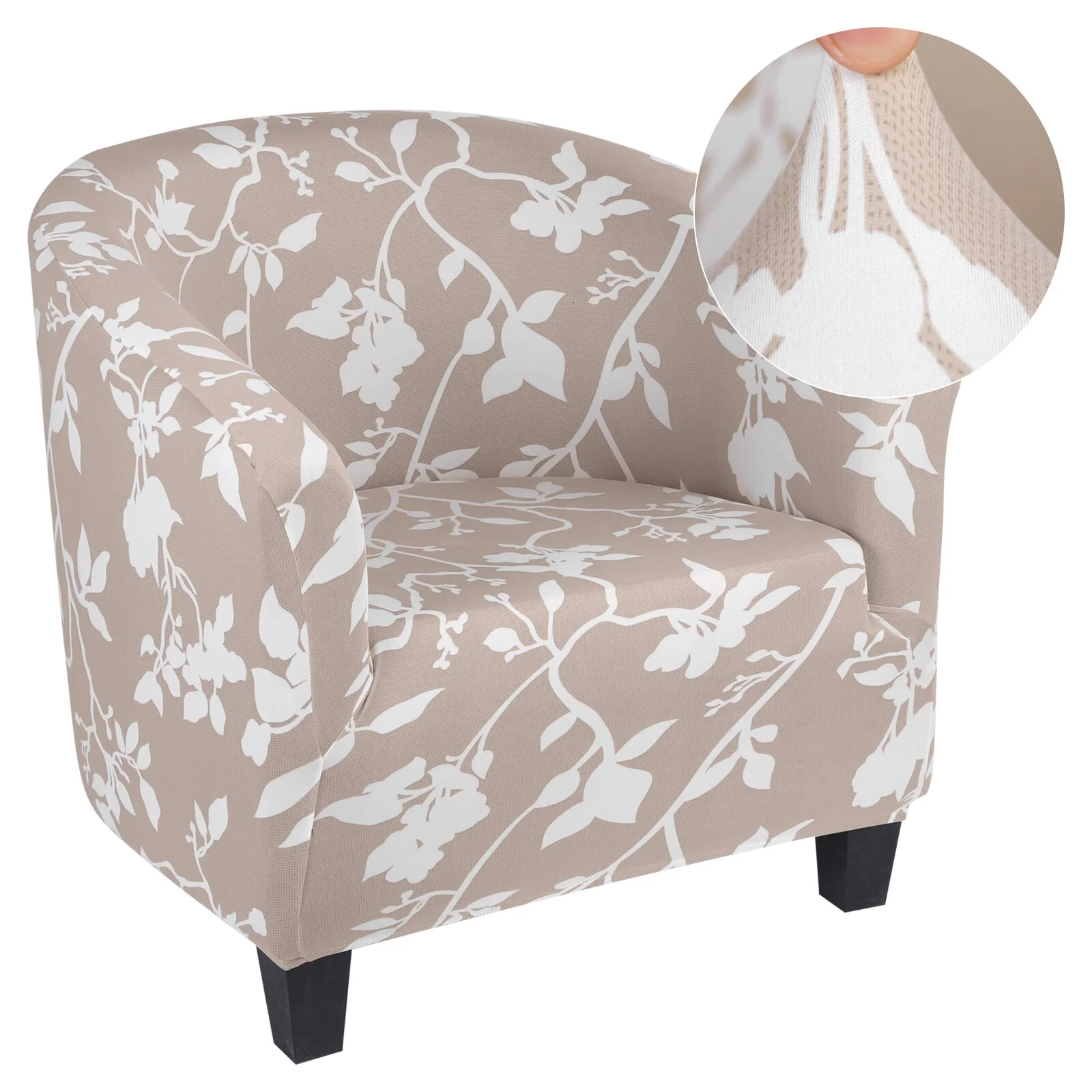 Spring Printed Elastic Tub Chair Cover Couch Tub Club Chair Cover Stretch Sofa Slipcover Furniture Single Seater Couch Banquet Armchair Cover - Image 27