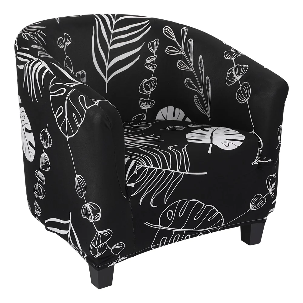 Spring Printed Elastic Tub Chair Cover Couch Tub Club Chair Cover Stretch Sofa Slipcover Furniture Single Seater Couch Banquet Armchair Cover - Image 31