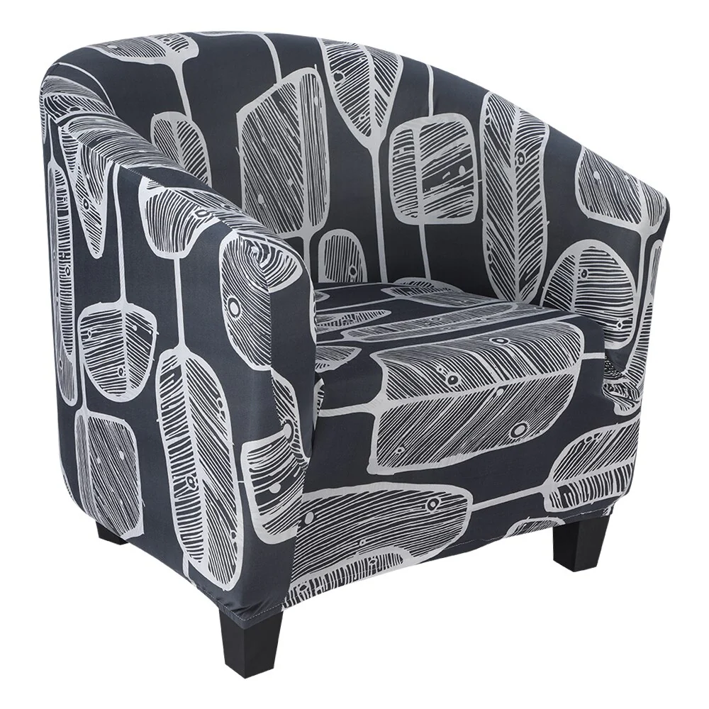 Spring Printed Elastic Tub Chair Cover Couch Tub Club Chair Cover Stretch Sofa Slipcover Furniture Single Seater Couch Banquet Armchair Cover - Image 33
