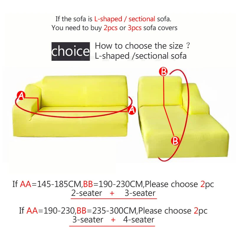 Square Lattice Printed L Shape Sofa Covers Sofa Protector Printed Elastic Sretch Covers Anti-dust Elastic Stretch Covers for Corner Sofa Cover - Image 3
