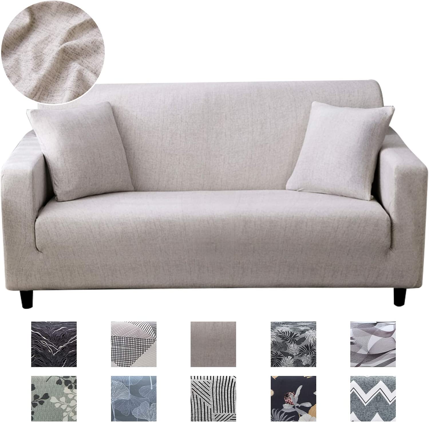 Stretch Armchair Slipcovers 1/2/3/4 Seater Sofa Cover UK Easy-fit Sofa Slipcovers Furniture Protector for Armchair, Soft Fabric Settee Covers - Image 16