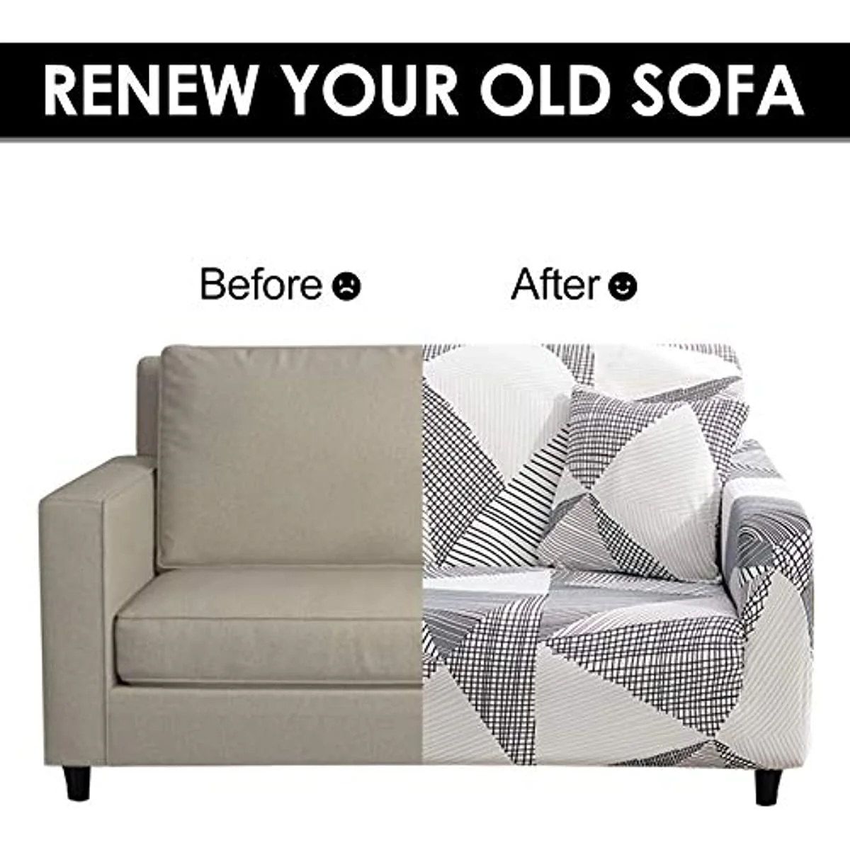 Stretch Armchair Slipcovers 1/2/3/4 Seater Sofa Cover UK Easy-fit Sofa Slipcovers Furniture Protector for Armchair, Soft Fabric Settee Covers - Image 5