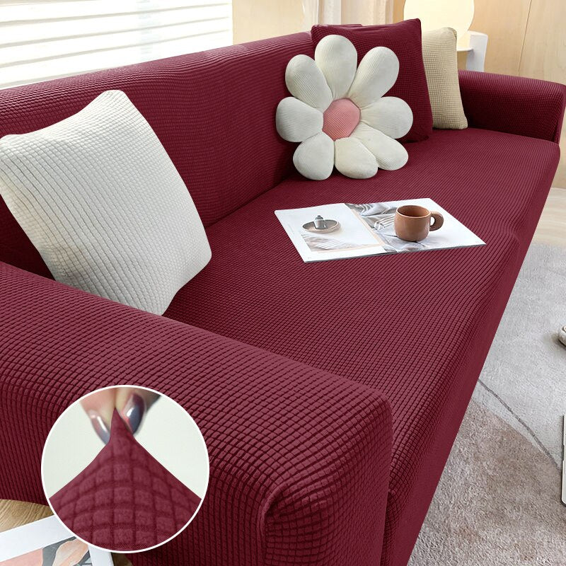 Stretch Jacquard Sofa Cover Stretch Couch Cover Sectional L Shape Sofa Slipcover Corner Case for Living Room 1/2/3/4 Seat - Image 13