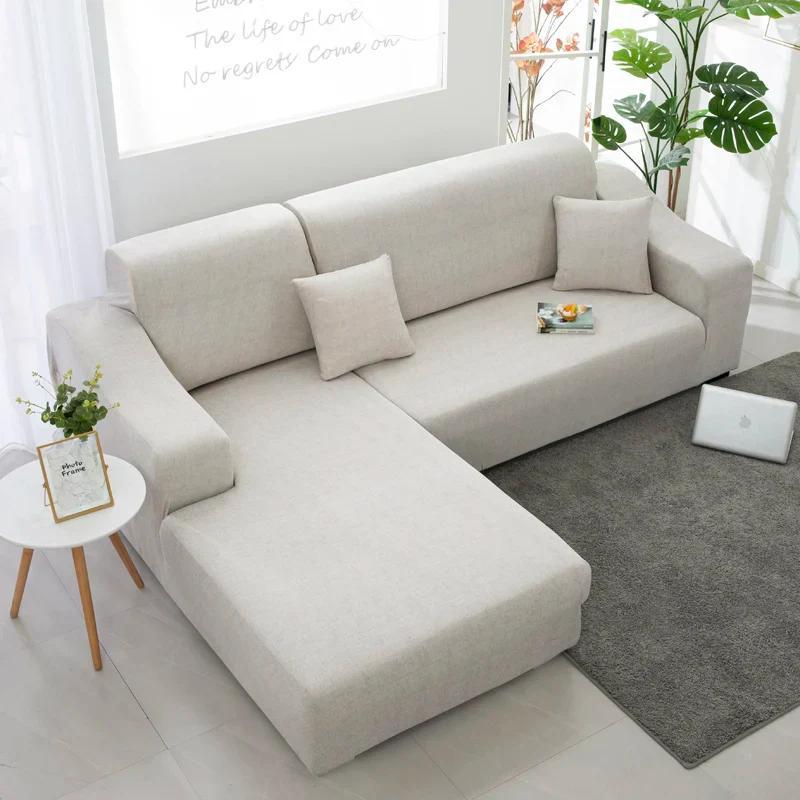 Stretch L Shaped Sofa Cover Couch Cover Slipcovers Armchair Corner Sofa Cover Chaselong Protector for Pets and Kids Fully Wrap - Image 11