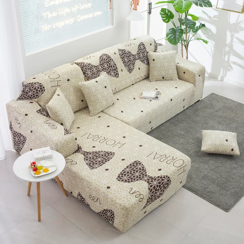Stretch L Shaped Sofa Cover Couch Cover Slipcovers Armchair Corner Sofa Cover Chaselong Protector for Pets and Kids Fully Wrap - Image 18
