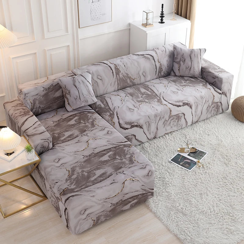 Stretch L Shaped Sofa Cover Couch Cover Slipcovers Armchair Corner Sofa Cover Chaselong Protector for Pets and Kids Fully Wrap - Image 21