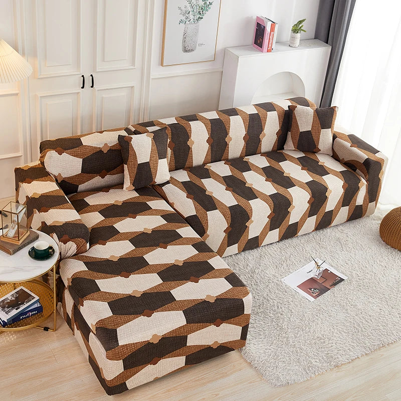 Stretch L Shaped Sofa Cover Couch Cover Slipcovers Armchair Corner Sofa Cover Chaselong Protector for Pets and Kids Fully Wrap - Image 22