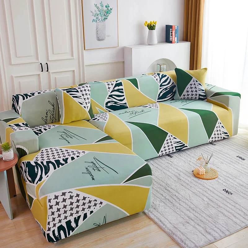 Stretch L Shaped Sofa Cover Couch Cover Slipcovers Armchair Corner Sofa Cover Chaselong Protector for Pets and Kids Fully Wrap - Image 24