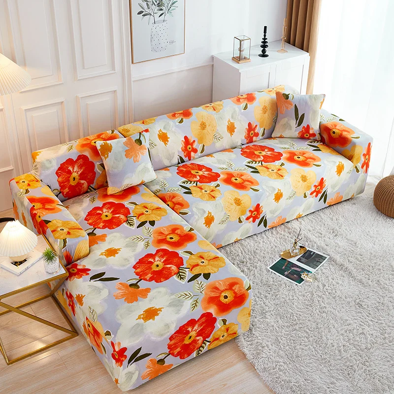 Stretch L Shaped Sofa Cover Couch Cover Slipcovers Armchair Corner Sofa Cover Chaselong Protector for Pets and Kids Fully Wrap - Image 26