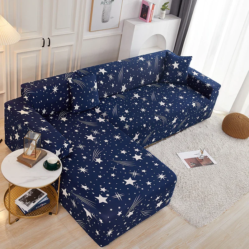 Stretch L Shaped Sofa Cover Couch Cover Slipcovers Armchair Corner Sofa Cover Chaselong Protector for Pets and Kids Fully Wrap - Image 6