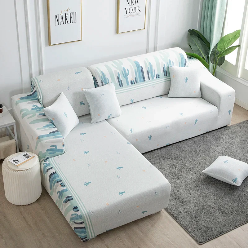 Stretch L Shaped Sofa Cover Couch Cover Slipcovers Armchair Corner Sofa Cover Chaselong Protector for Pets and Kids Fully Wrap - Image 8