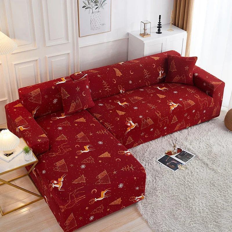 Stretch L Shaped Sofa Cover Couch Cover Slipcovers Armchair Corner Sofa Cover Chaselong Protector for Pets and Kids Fully Wrap - Image 9