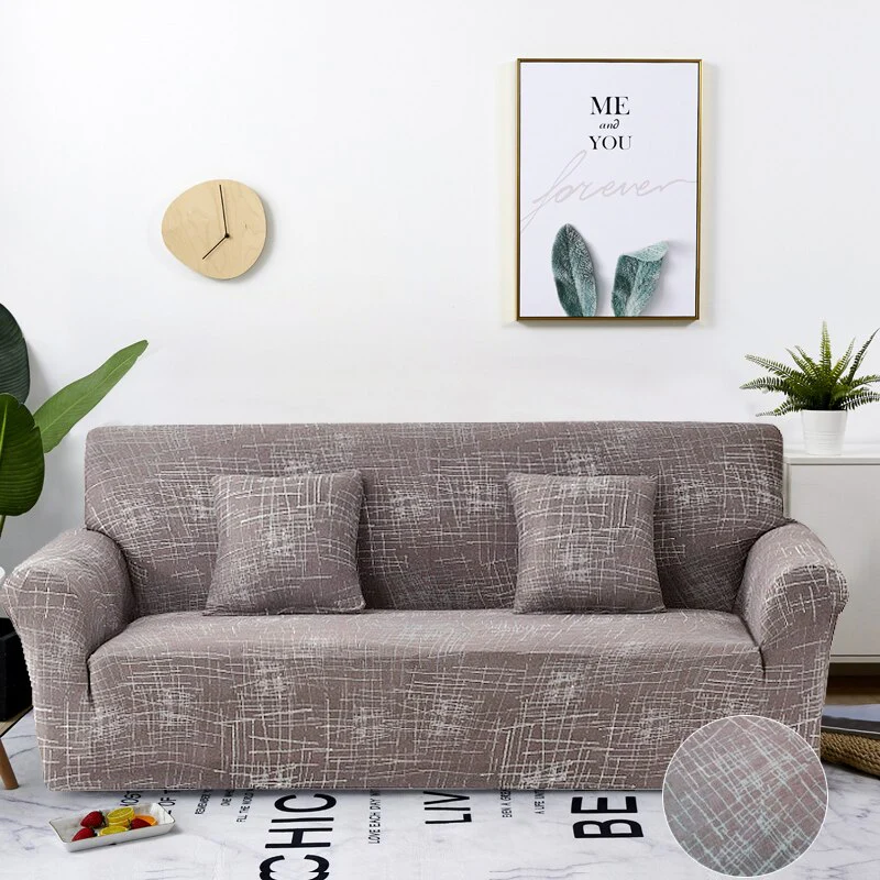 Stretch Plaid Sofa Slipcover Elastic Sofa Covers Corner L Shaped Covers Sectional Sofa Cover Couch Cover 1/2/3/4 Seater Armchair Cover - Image 13