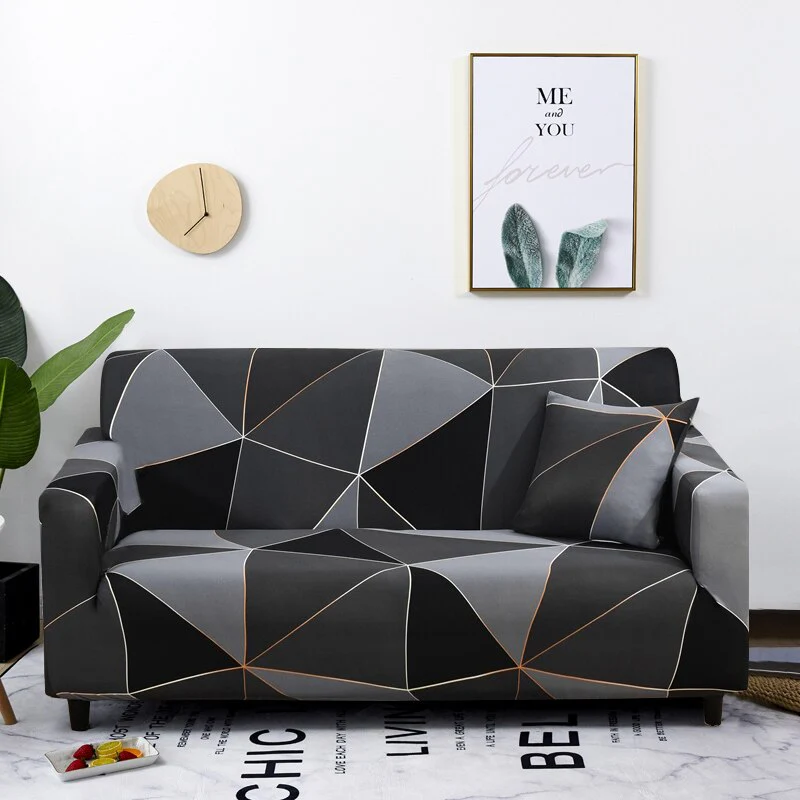 Stretch Plaid Sofa Slipcover Elastic Sofa Covers Corner L Shaped Covers Sectional Sofa Cover Couch Cover 1/2/3/4 Seater Armchair Cover - Image 17