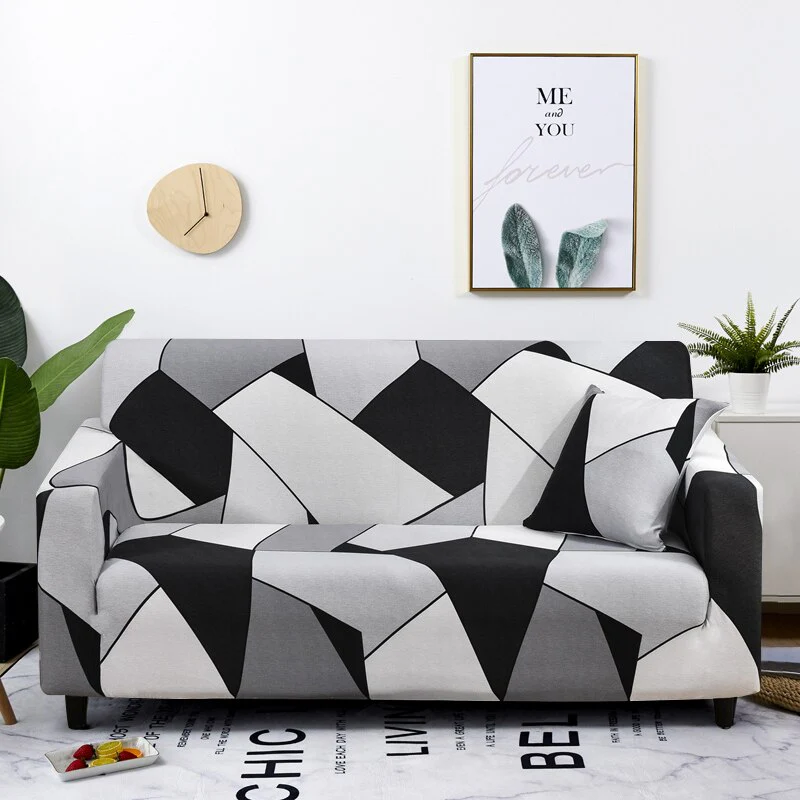 Stretch Plaid Sofa Slipcover Elastic Sofa Covers Corner L Shaped Covers Sectional Sofa Cover Couch Cover 1/2/3/4 Seater Armchair Cover - Image 18