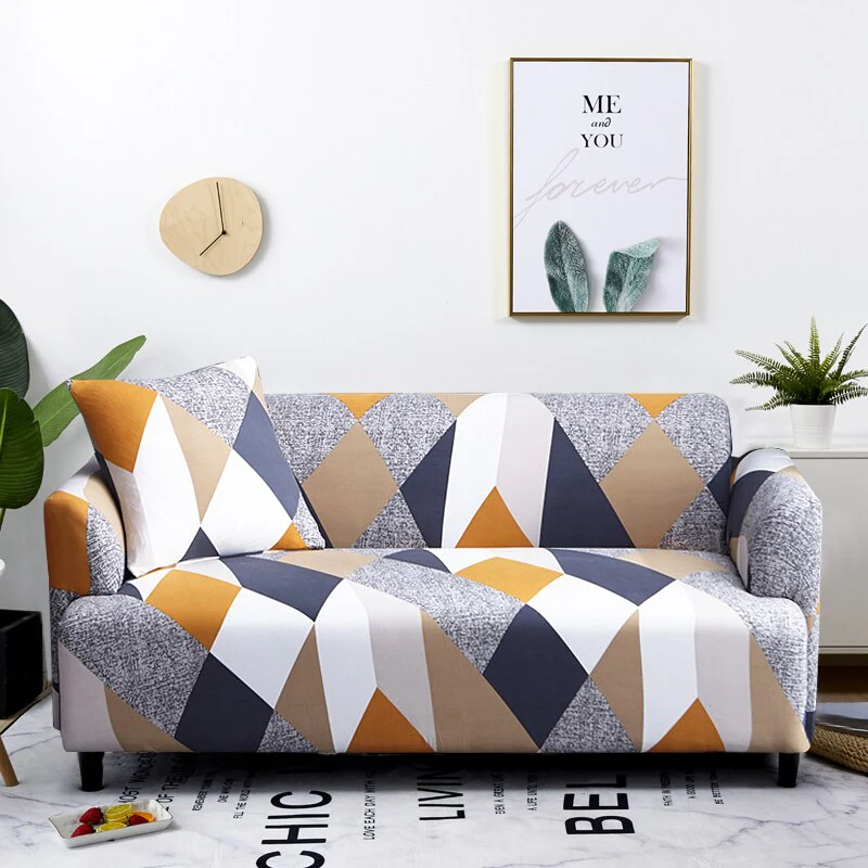 Stretch Plaid Sofa Slipcover Elastic Sofa Covers Corner L Shaped Covers Sectional Sofa Cover Couch Cover 1/2/3/4 Seater Armchair Cover - Image 23