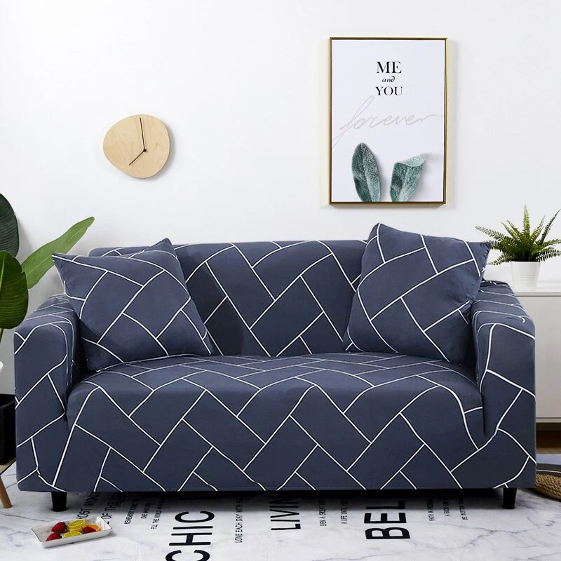 Stretch Plaid Sofa Slipcover Elastic Sofa Covers Corner L Shaped Covers Sectional Sofa Cover Couch Cover 1/2/3/4 Seater Armchair Cover - Image 24