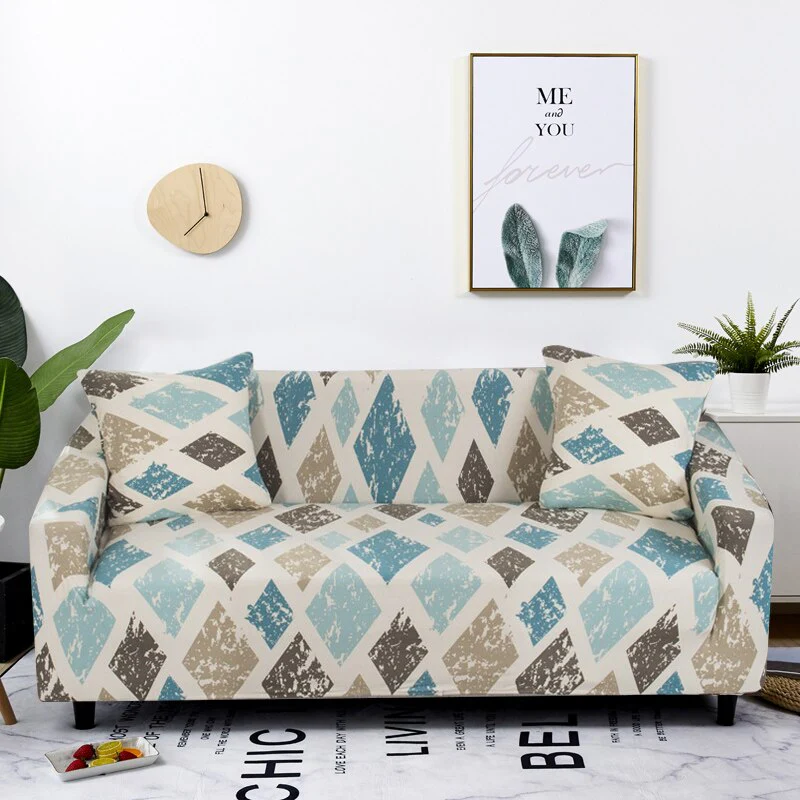 Stretch Plaid Sofa Slipcover Elastic Sofa Covers Corner L Shaped Covers Sectional Sofa Cover Couch Cover 1/2/3/4 Seater Armchair Cover - Image 28