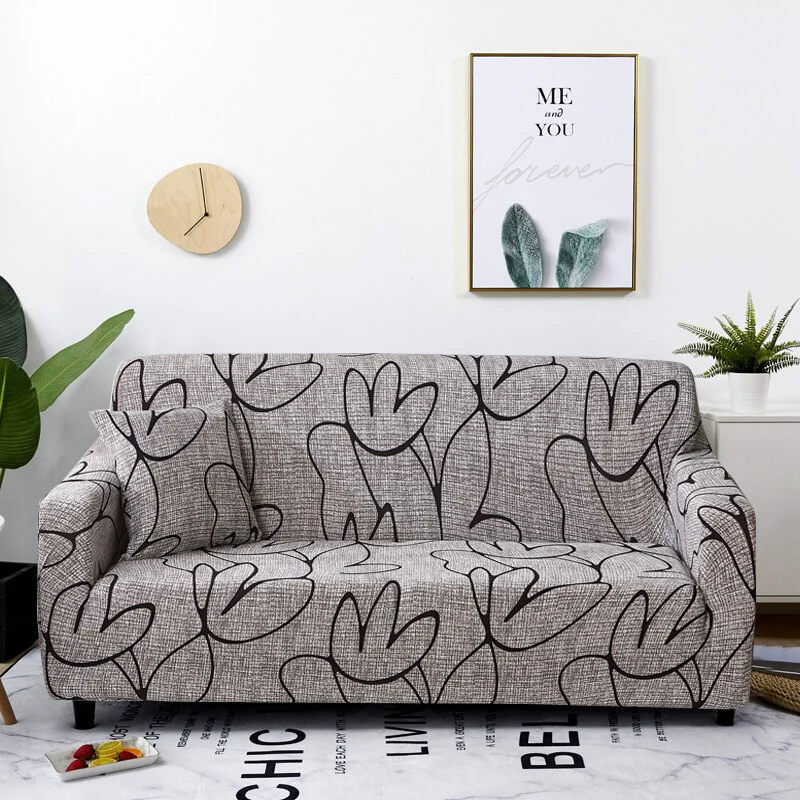 Stretch Plaid Sofa Slipcover Elastic Sofa Covers Corner L Shaped Covers Sectional Sofa Cover Couch Cover 1/2/3/4 Seater Armchair Cover - Image 8