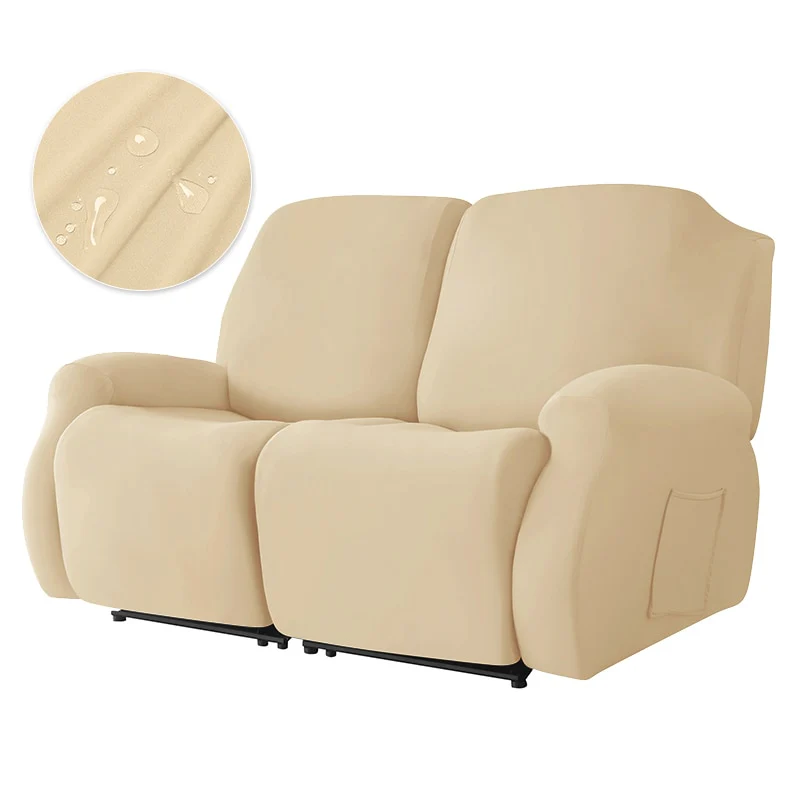 Stretch Recliner Sofa Cover Knitted Reclining Sofas Covers Anti-Dust Non-Slip Lazy Boy Chair Cover 1/2/3/4 Seats - Image 20