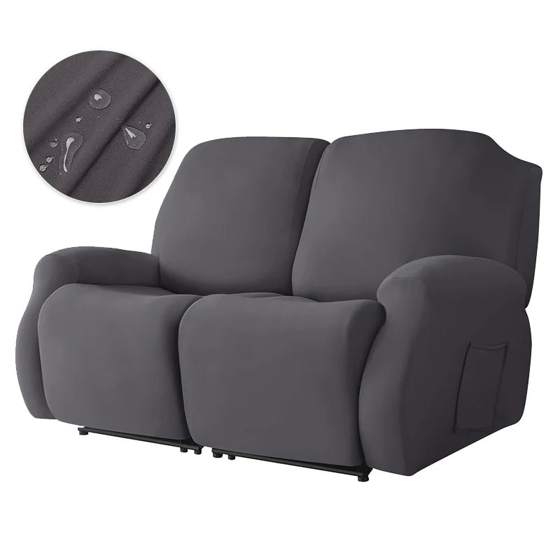 Stretch Recliner Sofa Cover Knitted Reclining Sofas Covers Anti-Dust Non-Slip Lazy Boy Chair Cover 1/2/3/4 Seats - Image 22